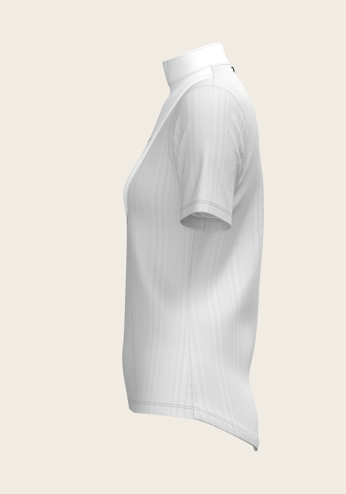 Image of  Stripes in Grey Short Pleated Short Sleeve Show Shirt