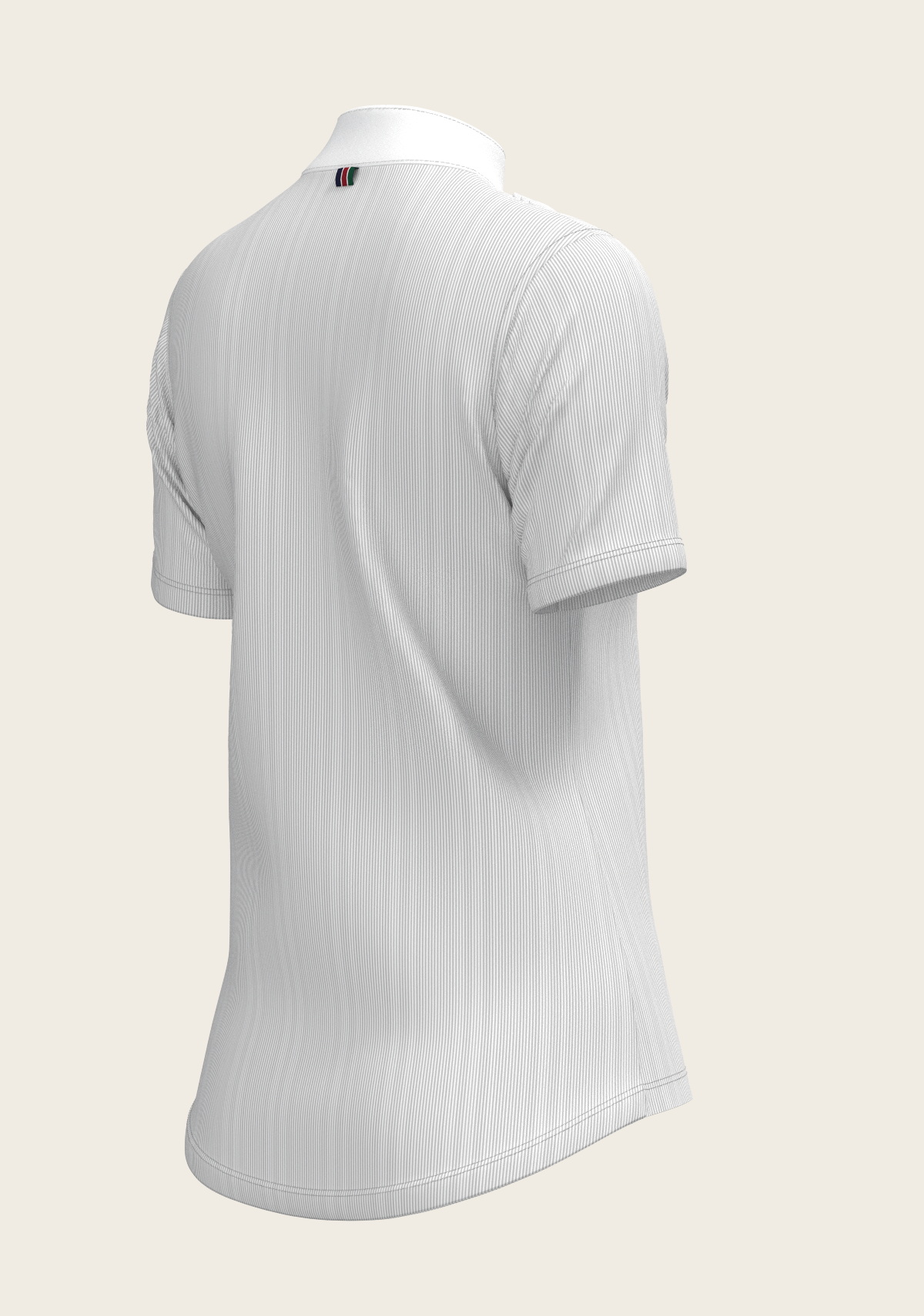 Image of  Stripes in Grey Short Pleated Short Sleeve Show Shirt