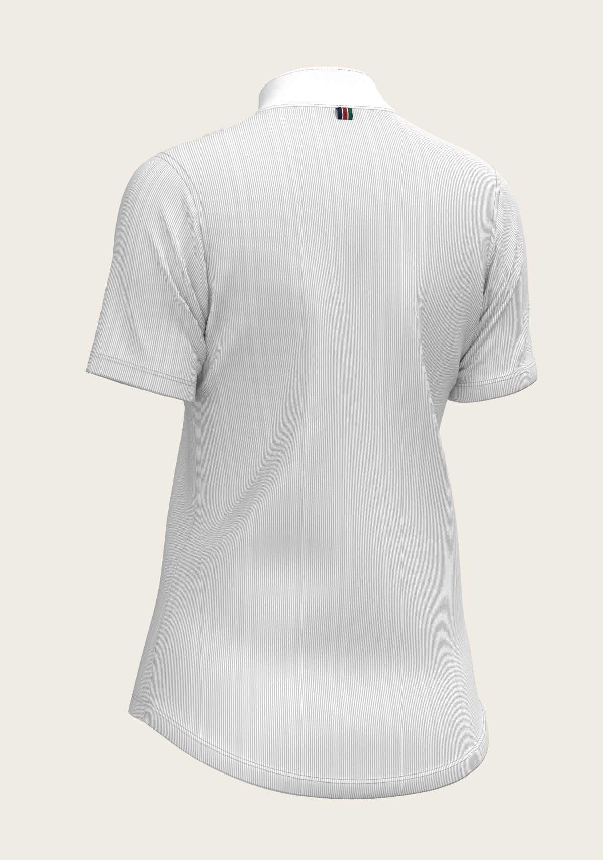 Image of  Stripes in Grey Short Pleated Short Sleeve Show Shirt