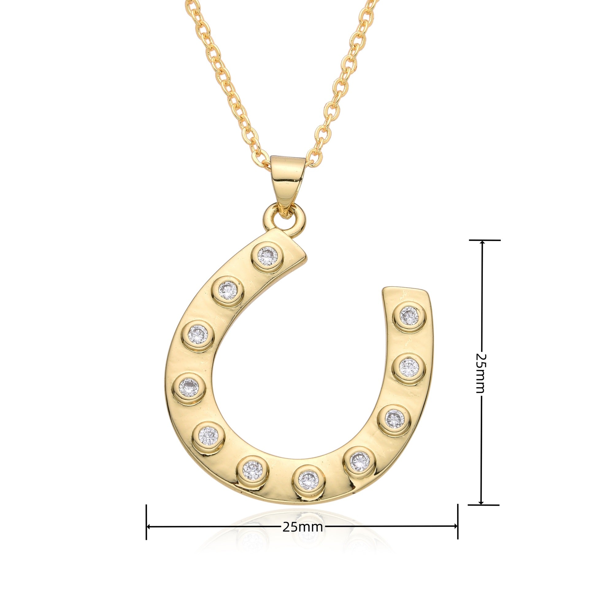 Image of horseshoe necklace 25mm