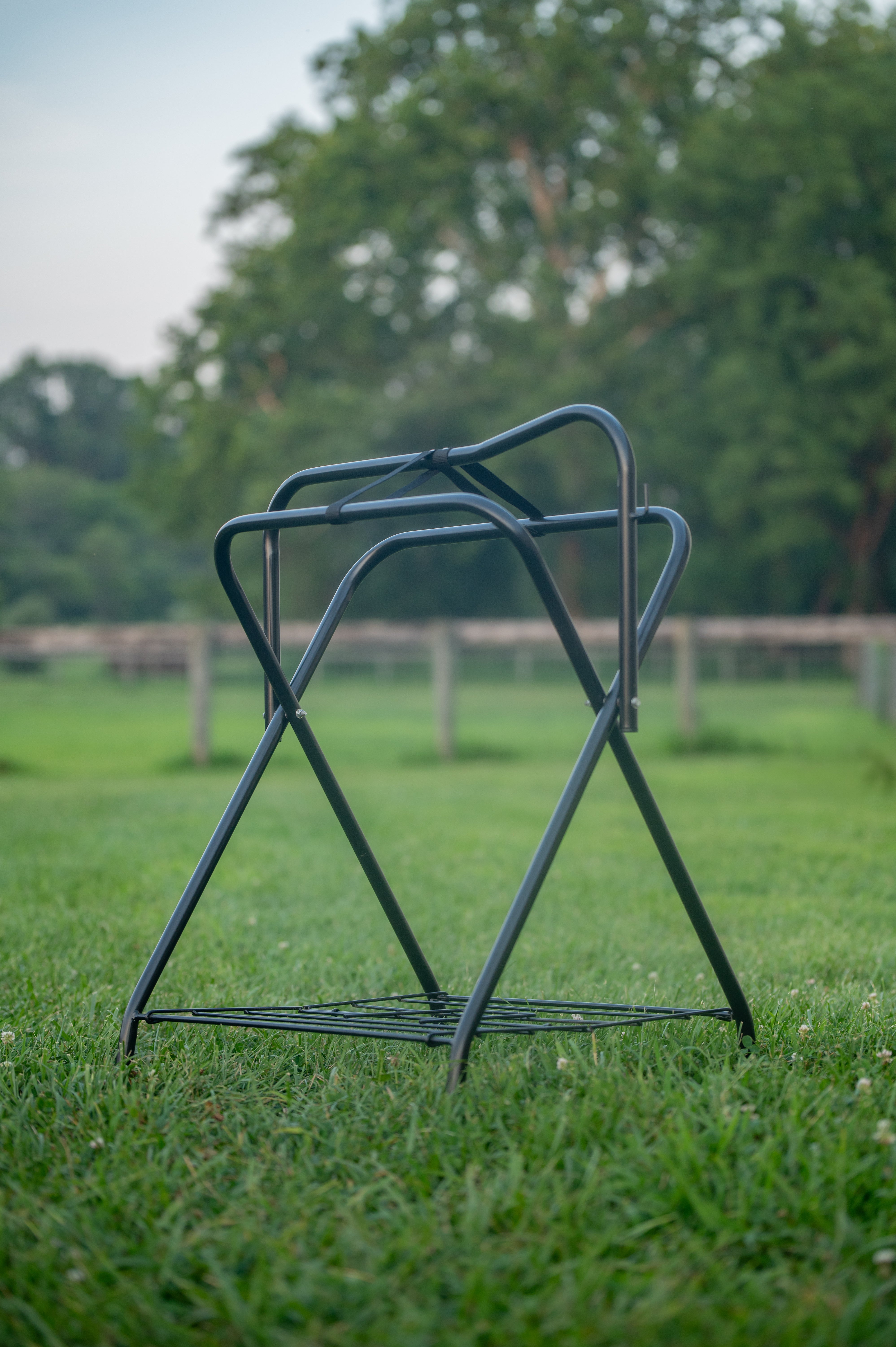 Image of AJ Tack Freestanding Full Size Portable Horse Saddle Rack