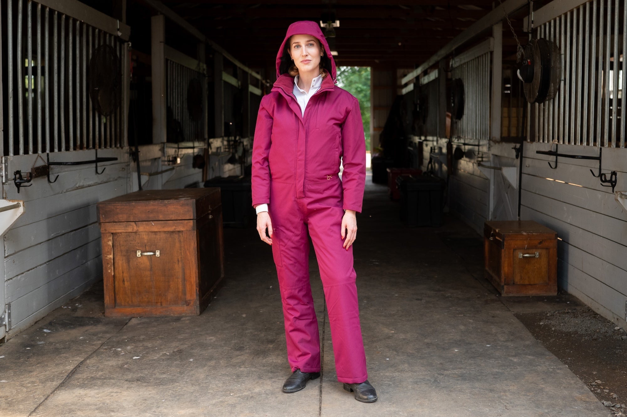 Image of Winter Insulated Jumpsuit PRO - Raspberry