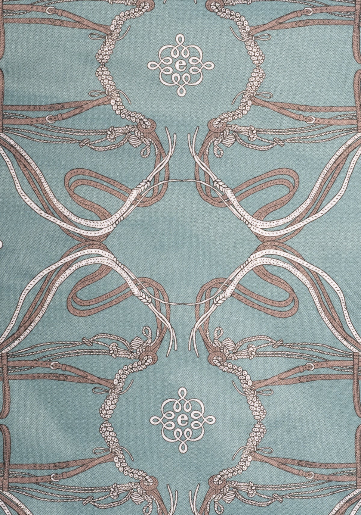 Image of Roped Bridles on Sky Blue Quarter Zip Sun Shirt