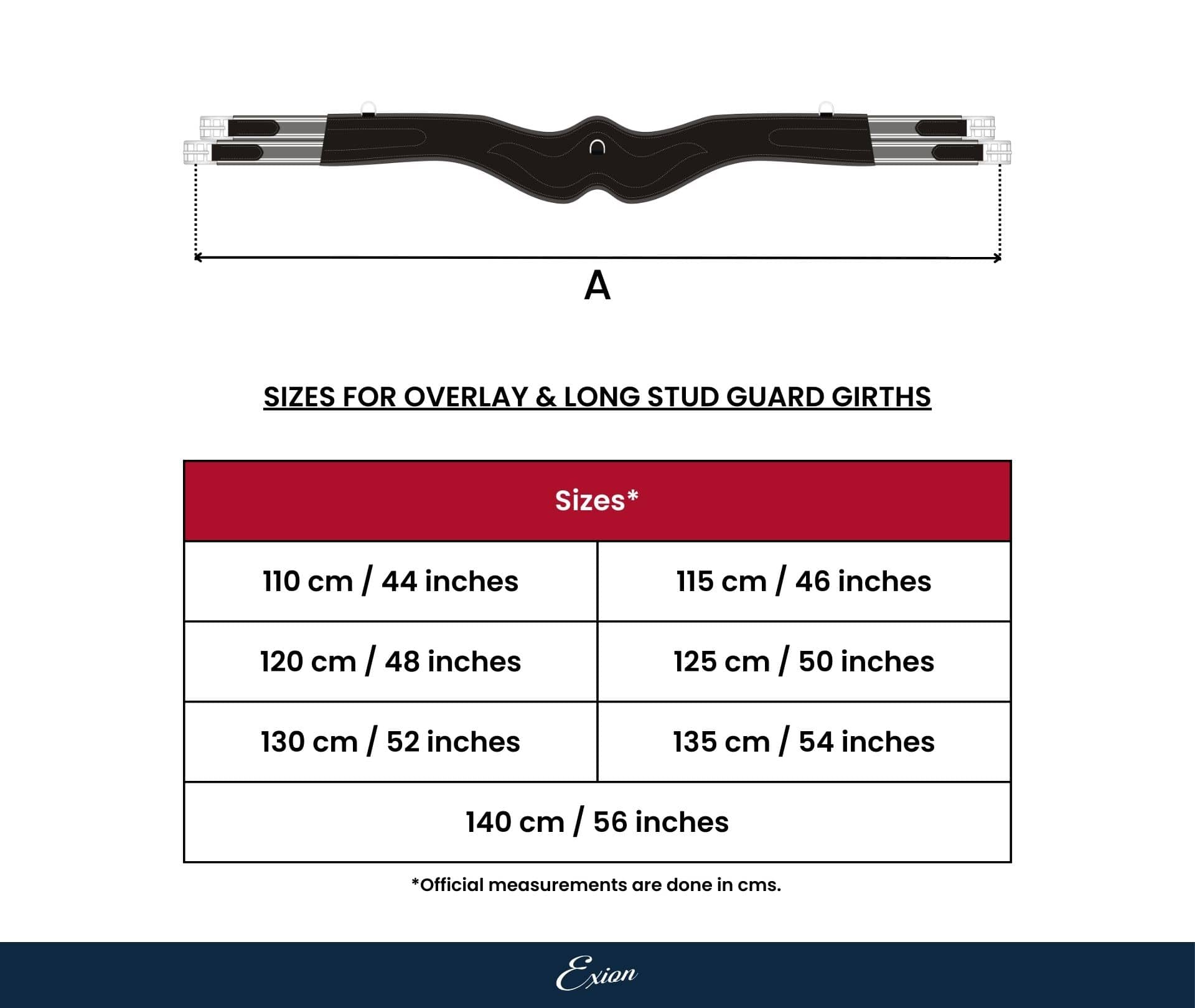 ExionPro 'AdaptLine' Wave Over Lay Girth - Matching Elastic