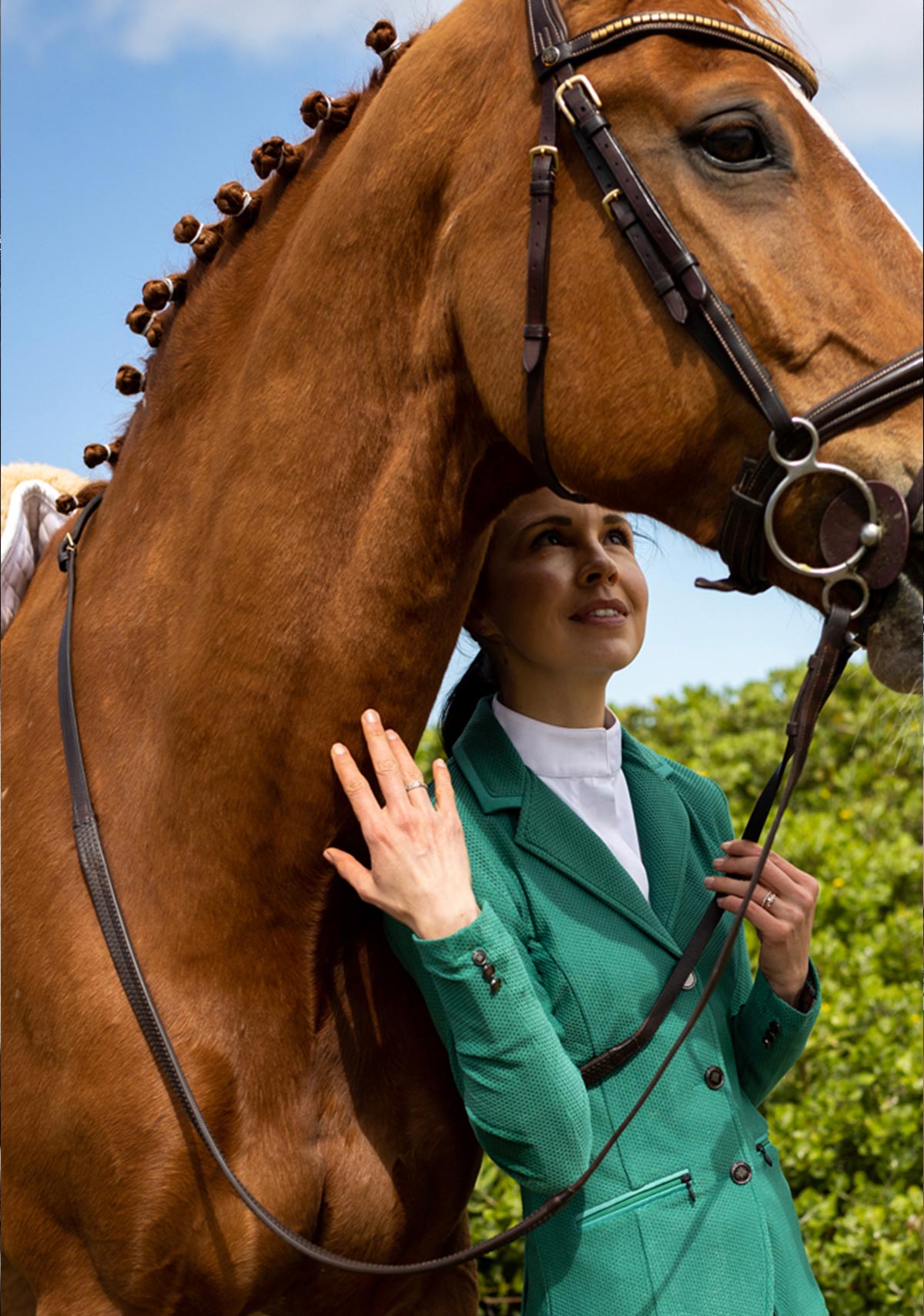 Kelly Green Mesh Show Jacket