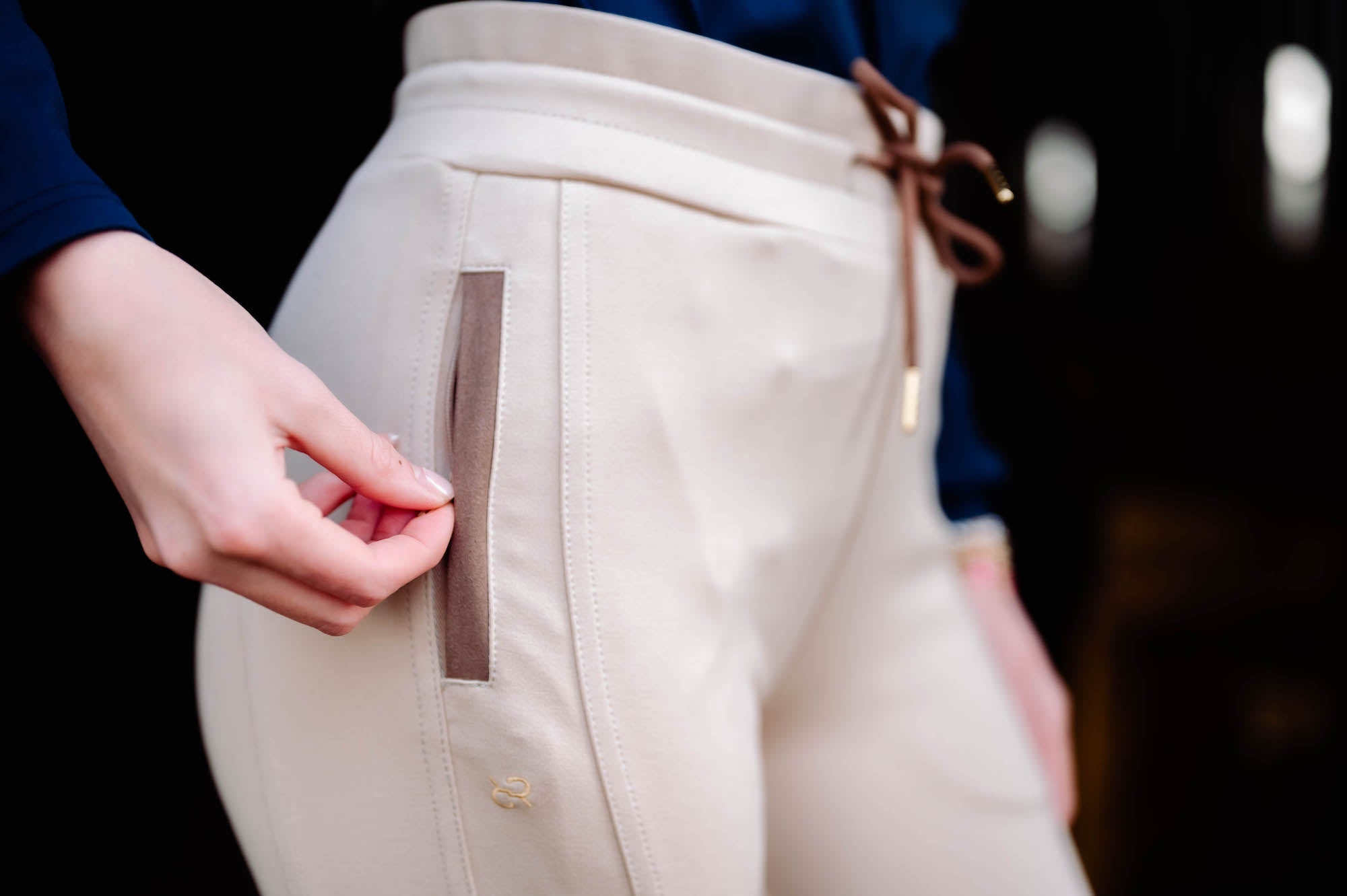 Image of Jogger Knee Patch Breech - Tan
