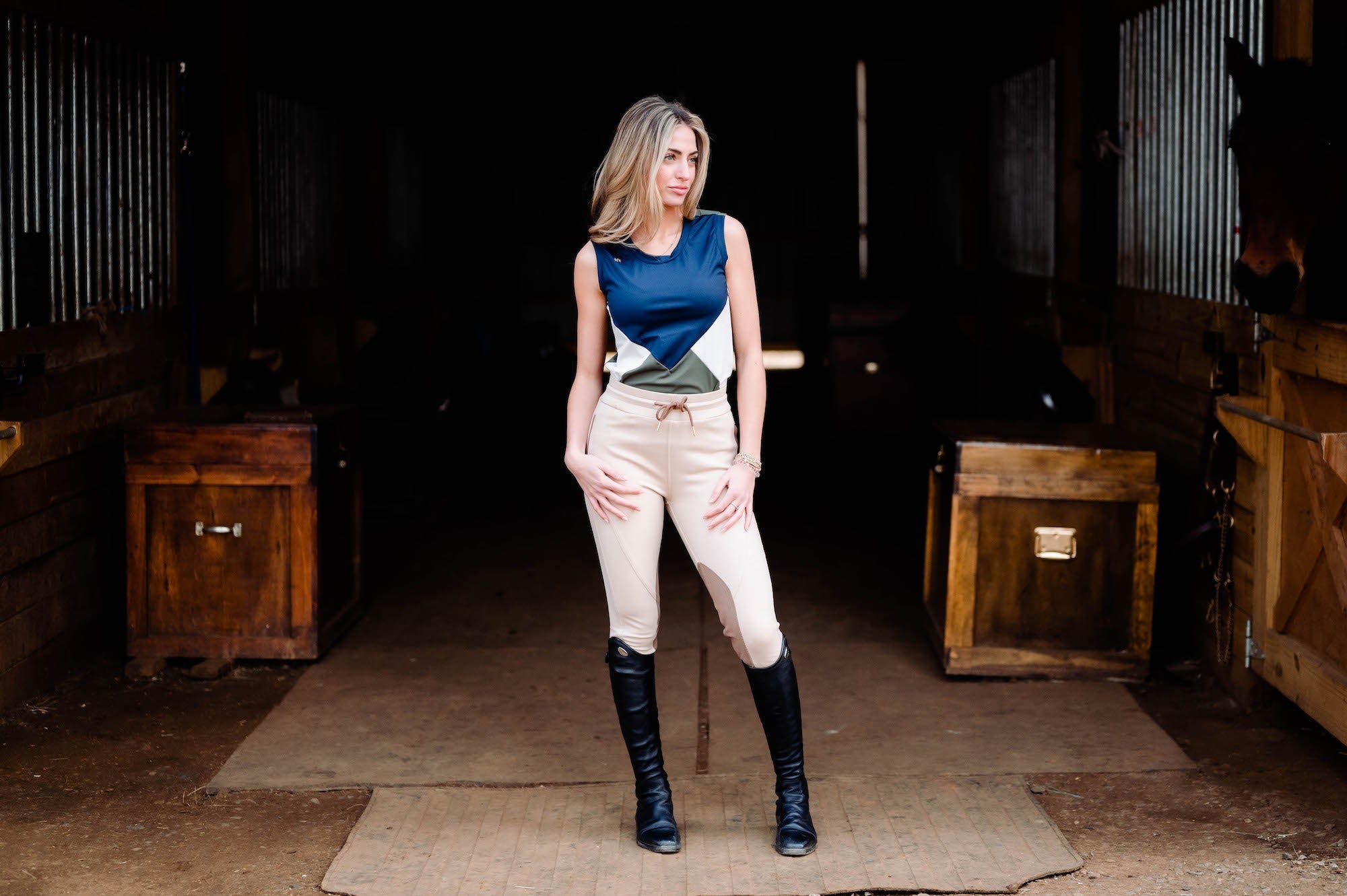 Image of Jogger Knee Patch Breech - Tan