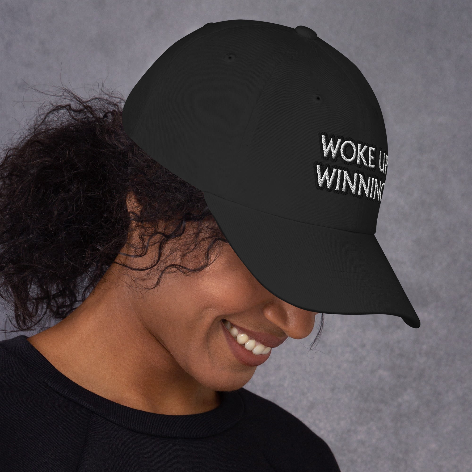 Image of Dad hat - Woke Up Winning
