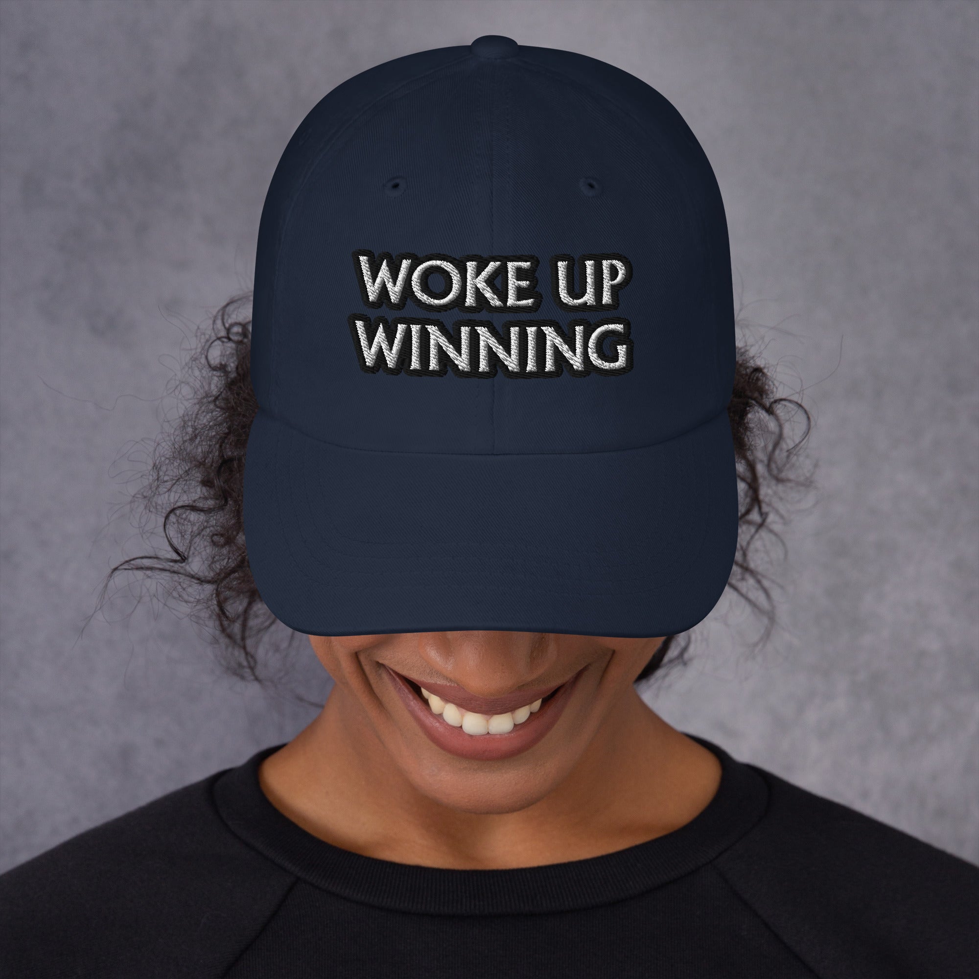 Image of Dad hat - Woke Up Winning