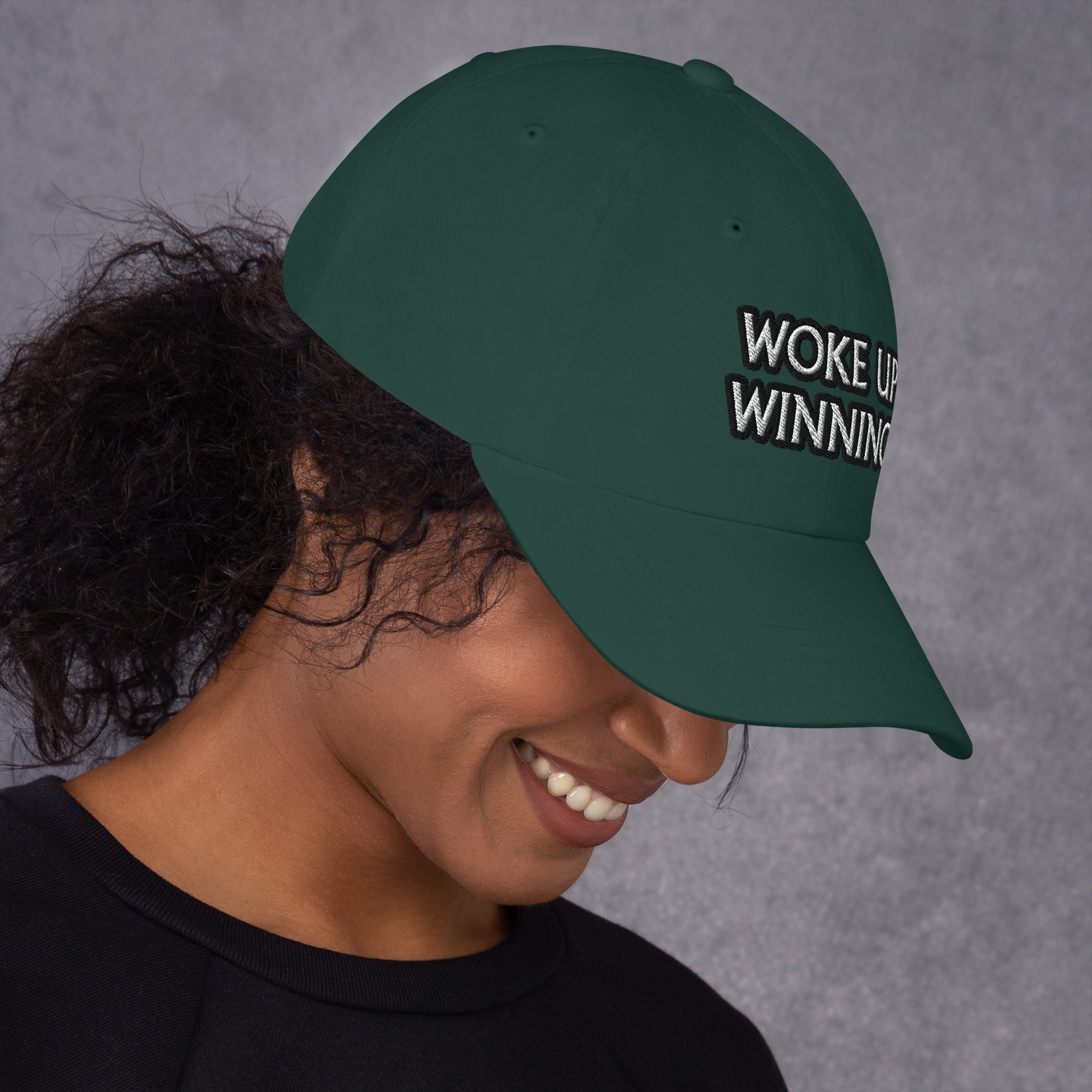 Image of Dad hat - Woke Up Winning