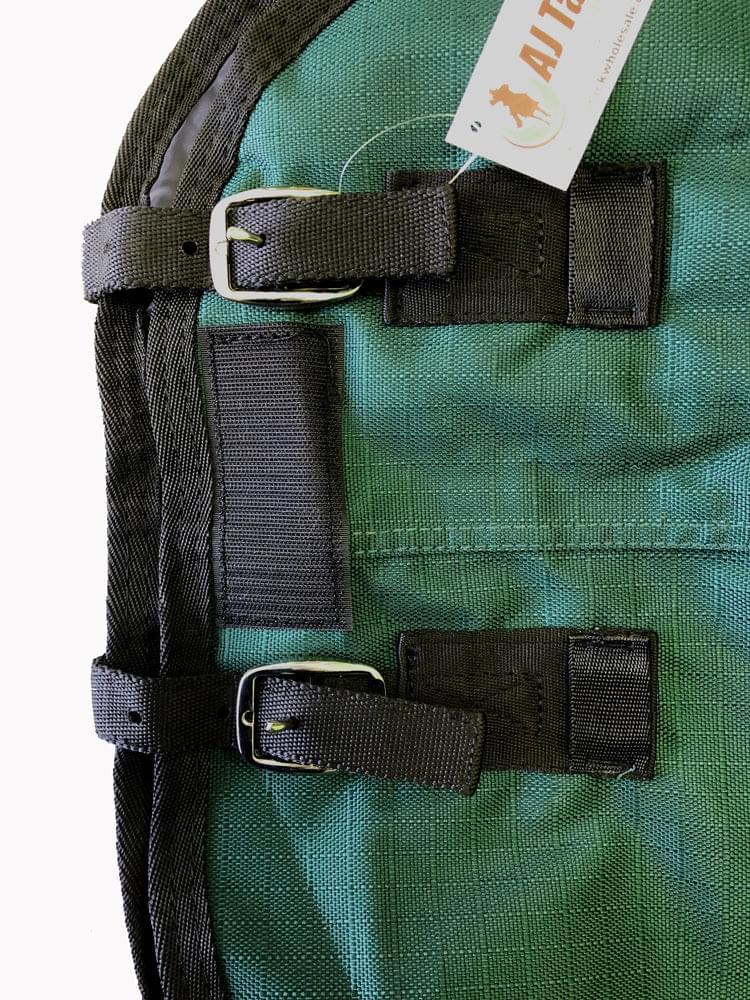Image of AJ Tack 1200D Horse Turnout Blanket with Storage Bag - Green
