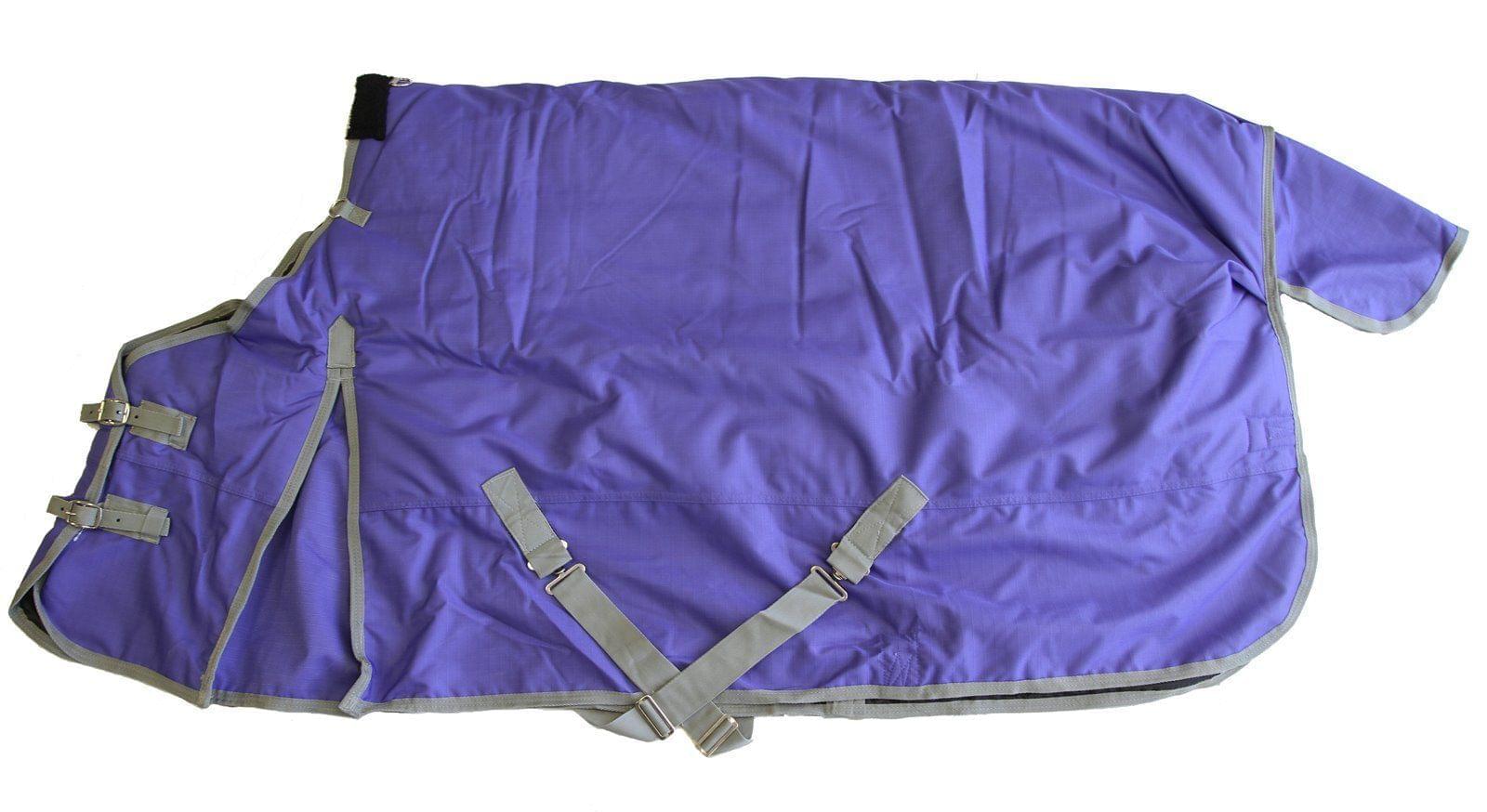 Image of AJ Tack 1200D Horse Turnout Blanket with Storage Bag - Purple