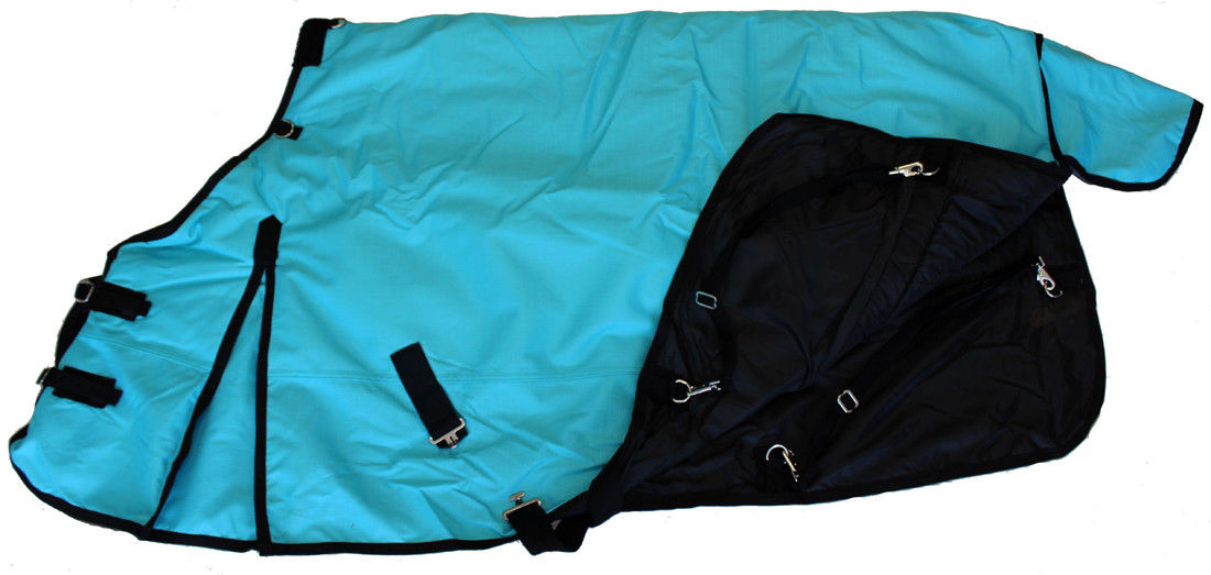 Image of AJ Tack 1200D Horse Turnout Blanket with Storage Bag - Turquoise
