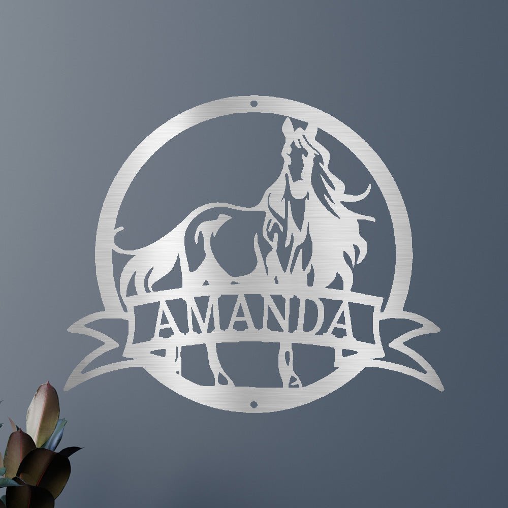 Image of Majestic Horse Personalized Gifts - Custom Metal Sign