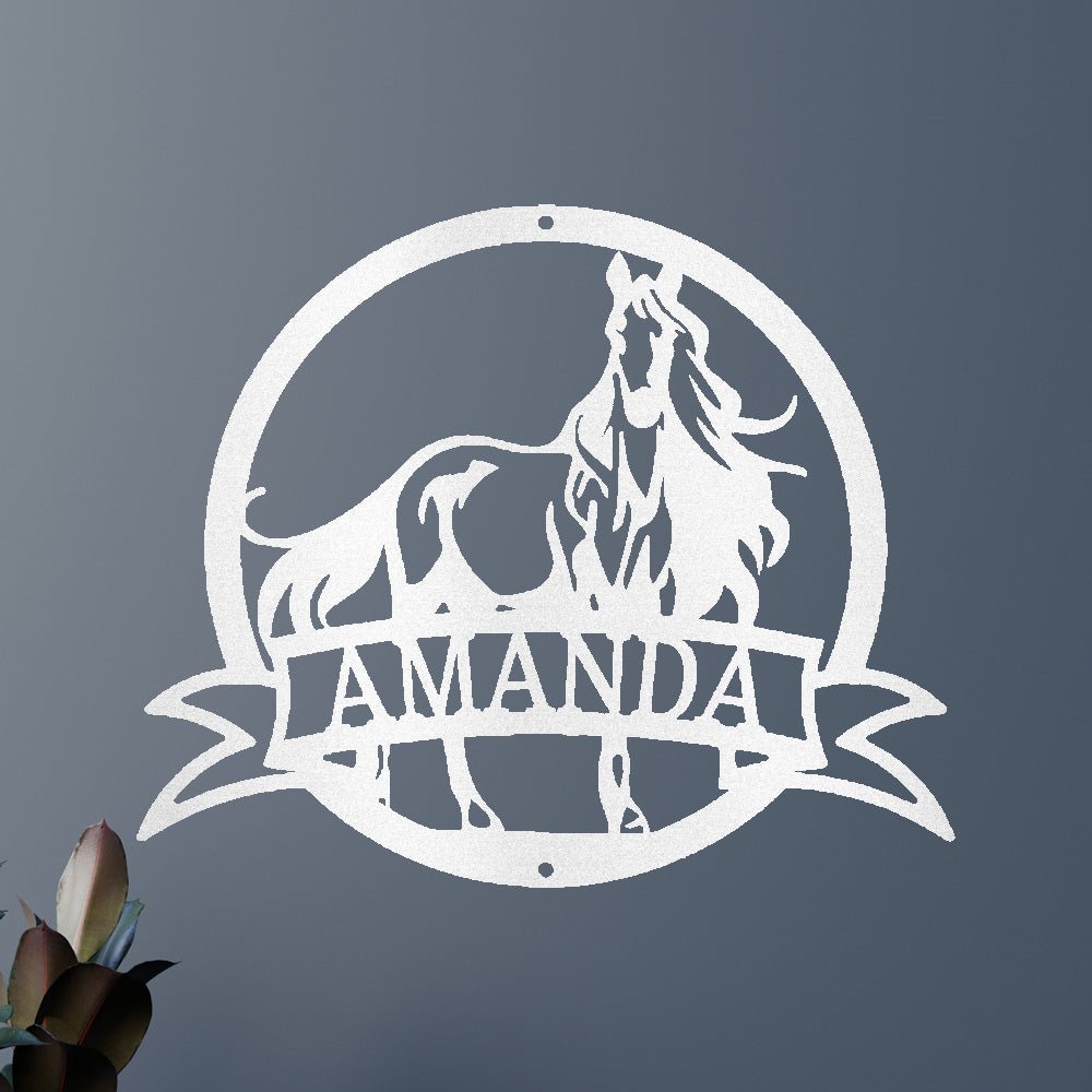 Image of Majestic Horse Personalized Gifts - Custom Metal Sign