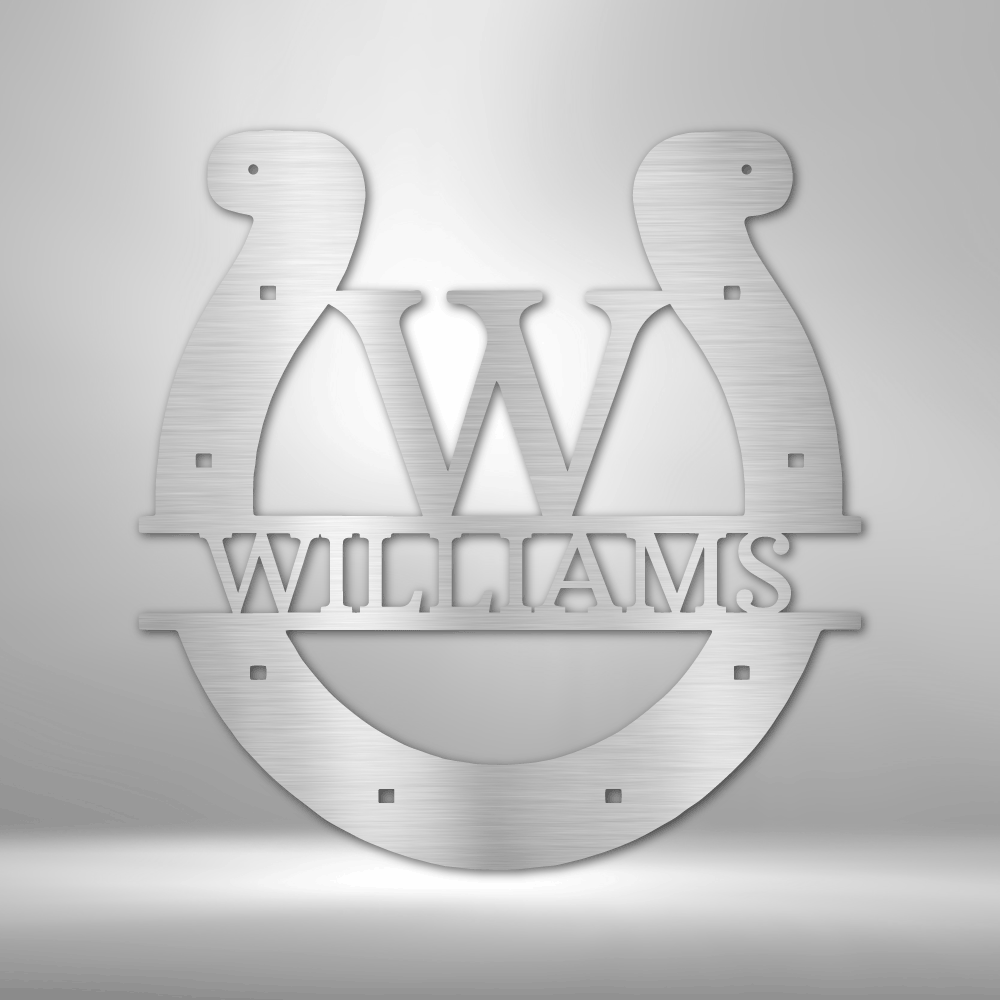 Image of Horseshoe Personalized Gifts - Custom Metal Sign