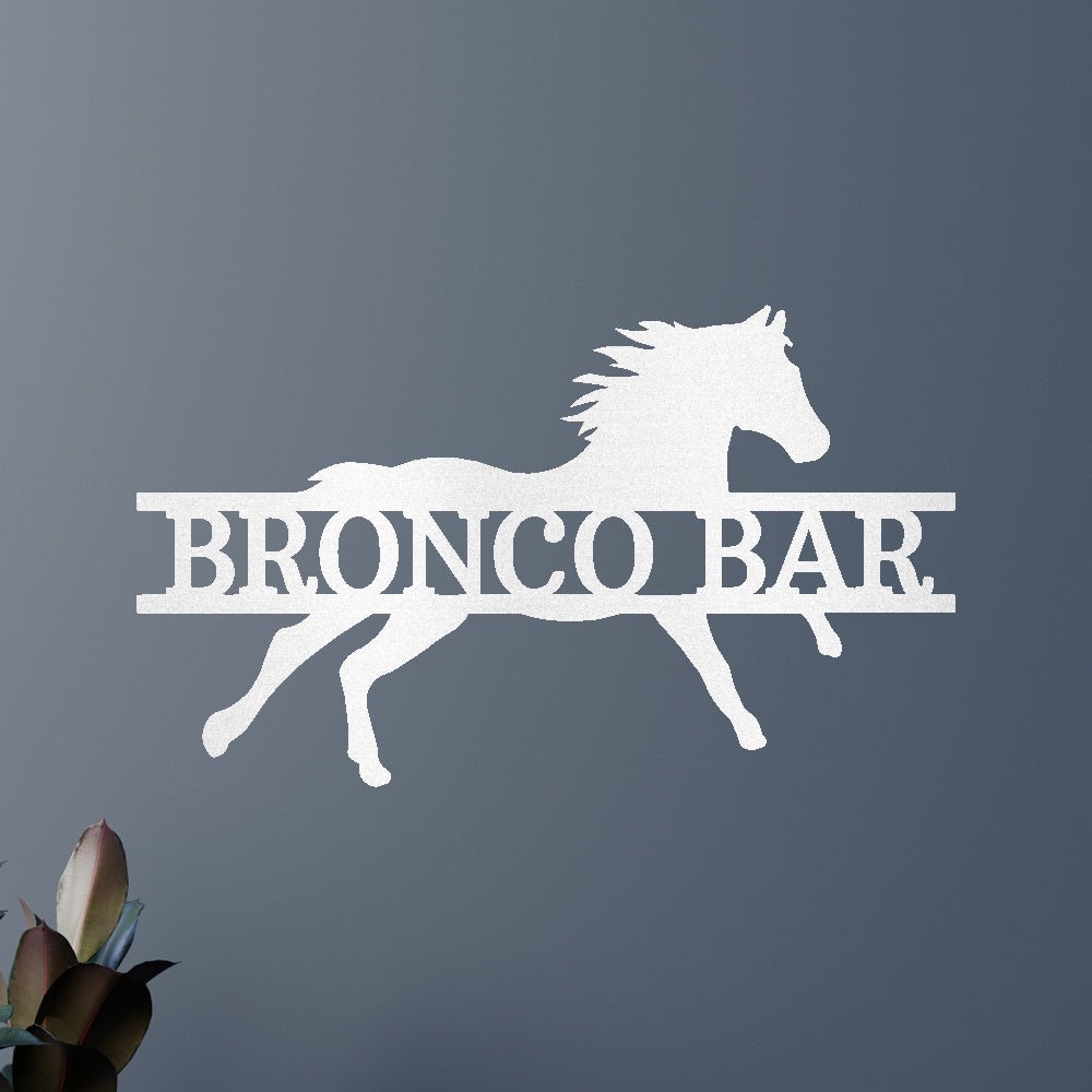 Image of Sprinting Horse Personalized Gifts - Custom Metal Sign