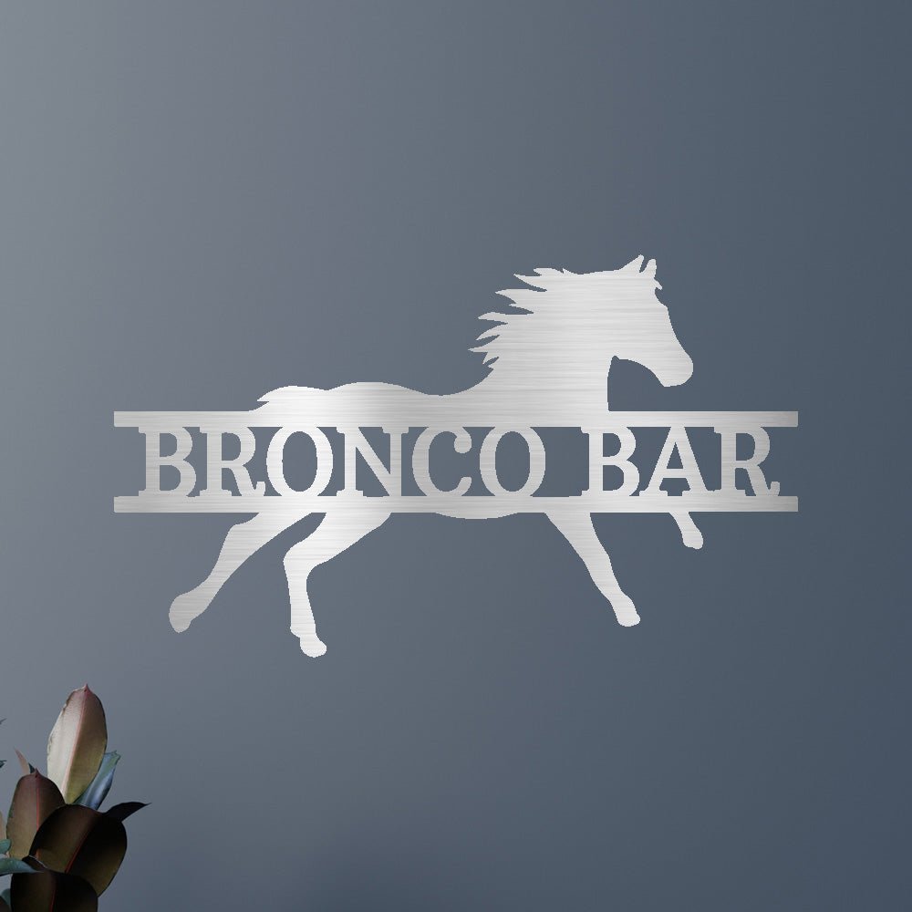 Image of Sprinting Horse Personalized Gifts - Custom Metal Sign