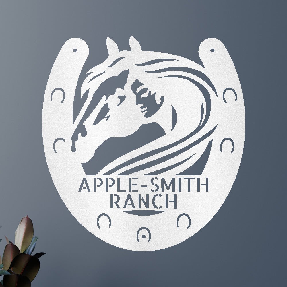 Image of Wedding Gift Personalized Gifts - Custom Metal Sign, Horse Owner, Housewarming Gifts