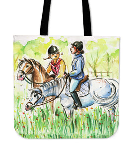 Horse Riders Tote Bag