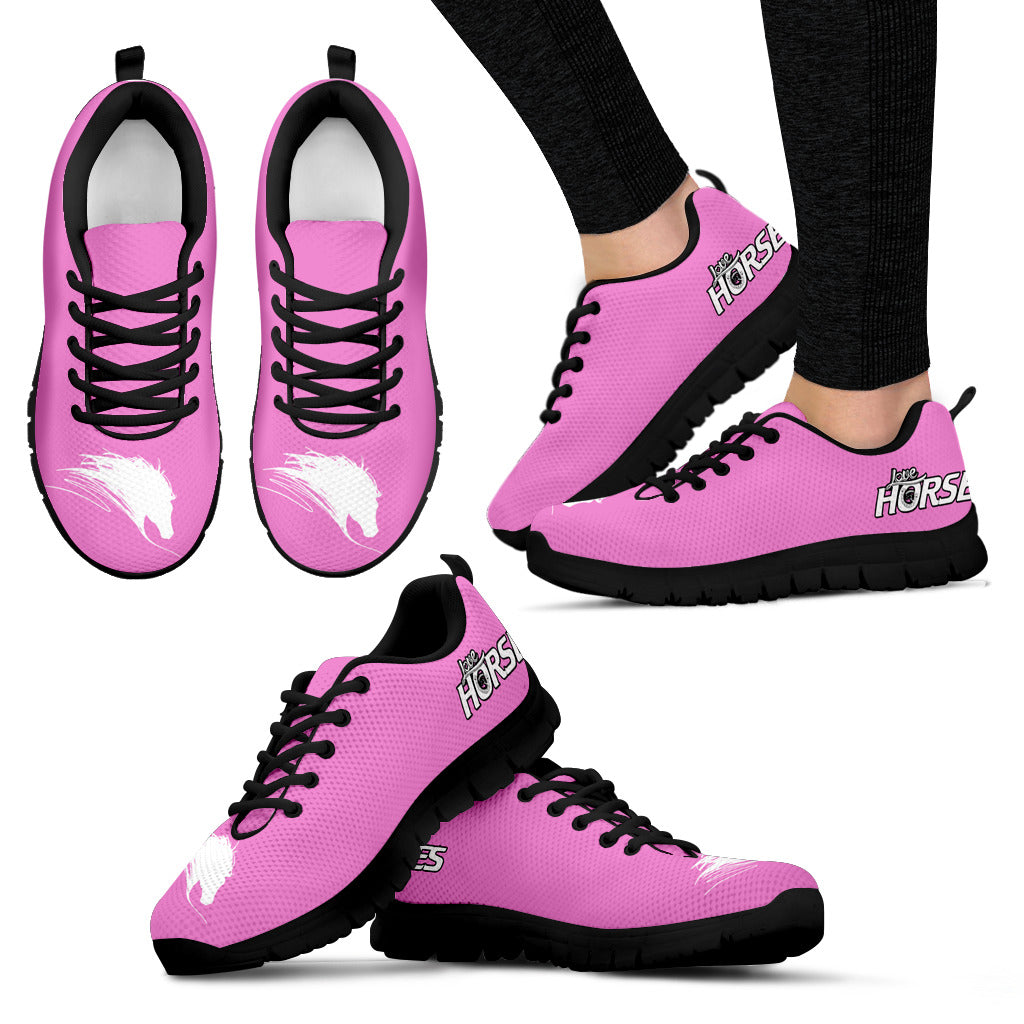 Love Horse - Pink Women's Sneakers