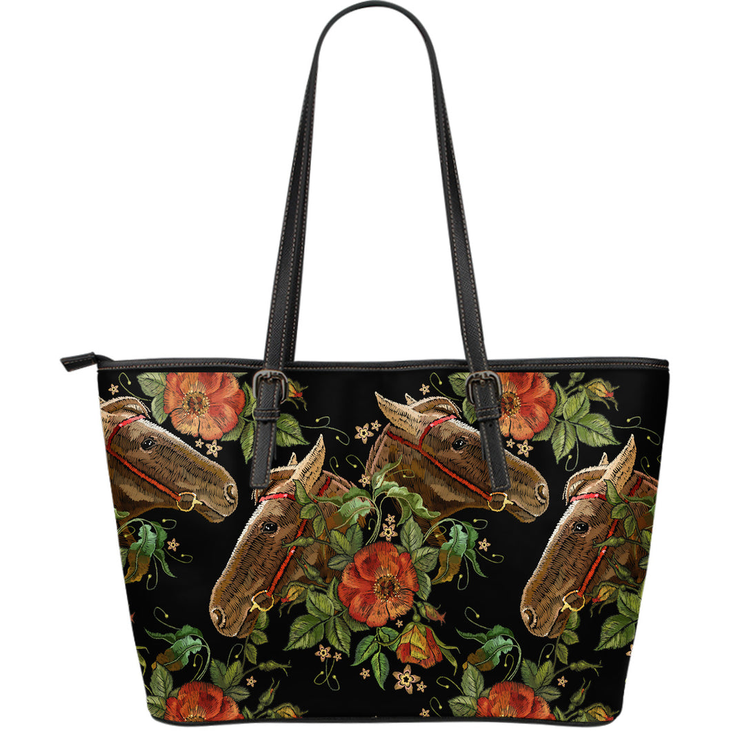 Flowery Horse Large Leather Tote Bag