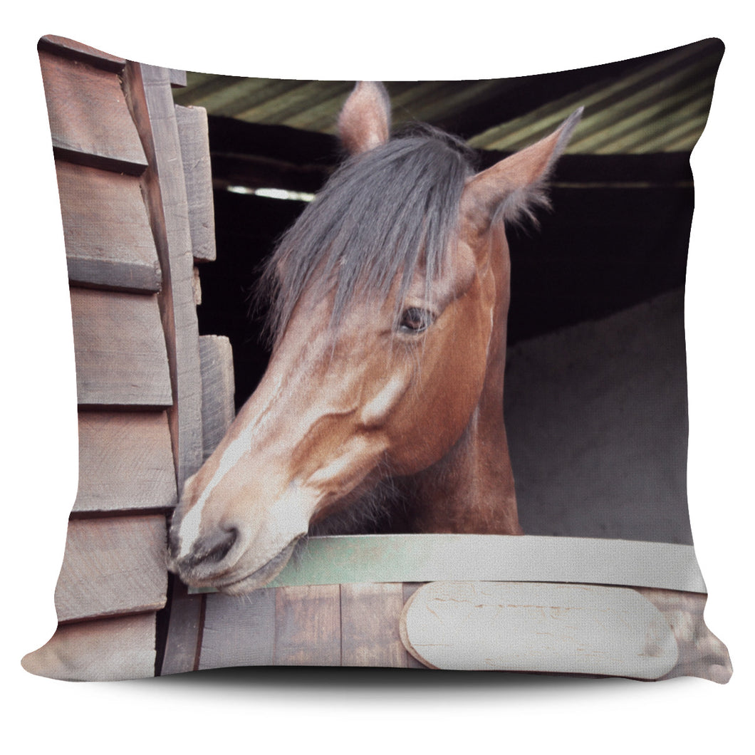 At The Stable Pillow Cover