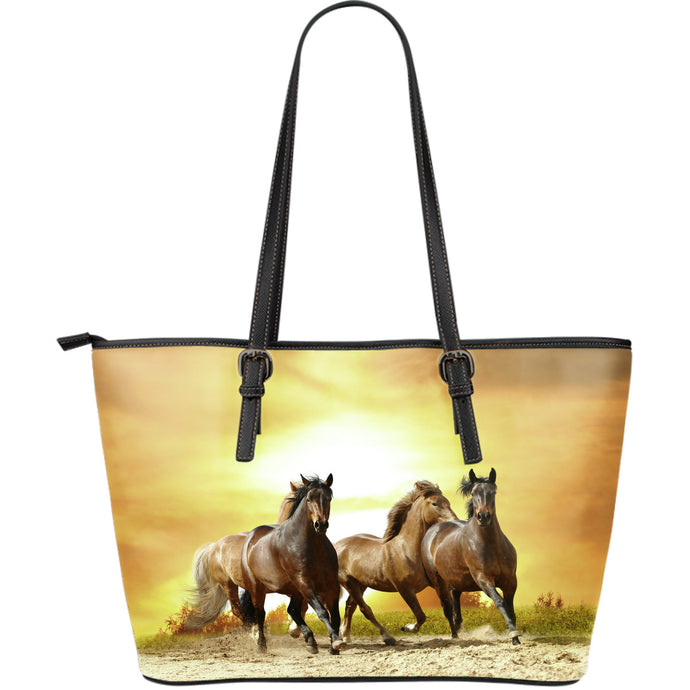 Wild Runners Large Leather Tote Bag