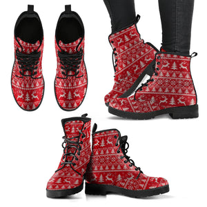 Christmas is Coming Women's Leather Boots