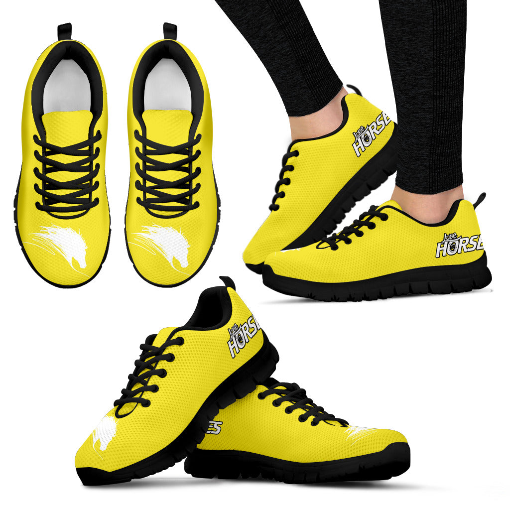 Love Horse - Yellow Women's Sneakers