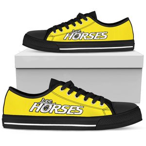 Love Horses - Yellow Women's Low Top Shoes