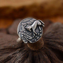 Horse 925 Silver Journey Home Ring