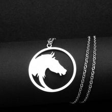 Beautiful Customized Round Horse Necklace
