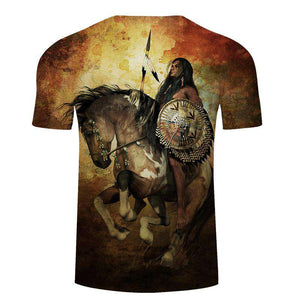 Indian Warrior by DarkJacob Art - American Horse