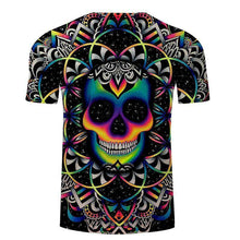 Shirt with a Skull Mandala Chaos By Brizbazaar Art