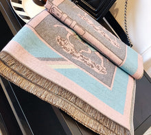 Jacquard Winter Horse Women's Scarves
