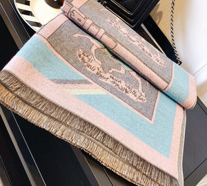 Jacquard Winter Horse Women's Scarves