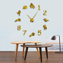 Rodeo Horse Riding Large Wall Clock