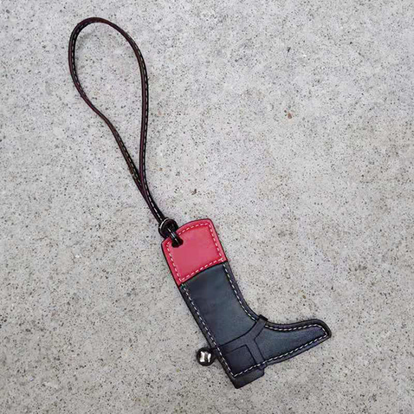 PU Leather Boots Keychain