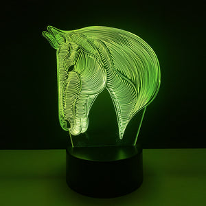 Novelty USB Horse LED 3D Table Lamp
