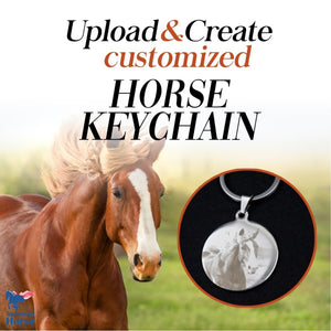Customized Photo Keychain / Necklace - Upload & Create