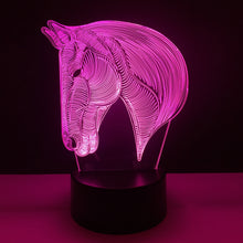 Novelty USB Horse LED 3D Table Lamp