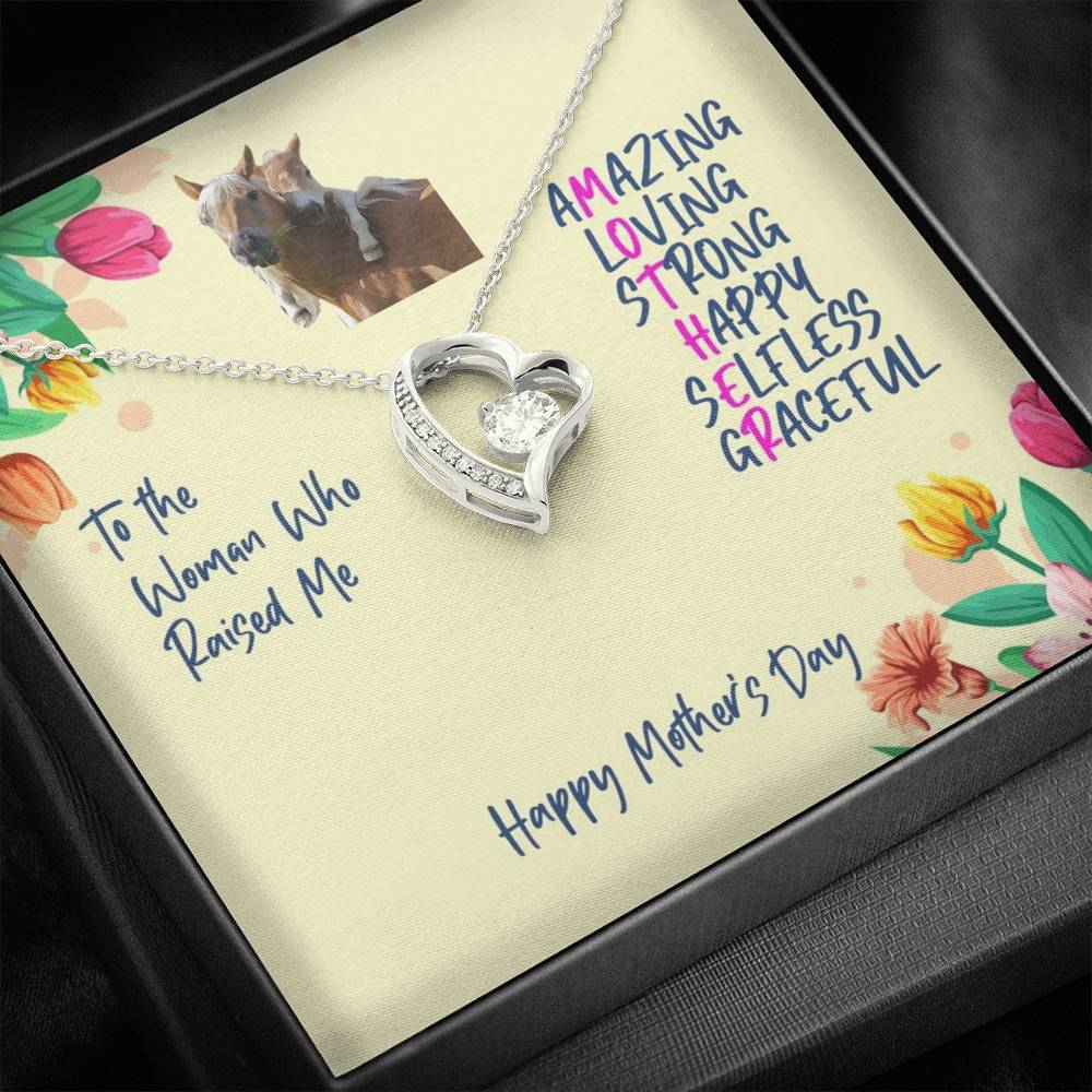 To The Woman Who Raised Me - Mother's Day Premium Necklace