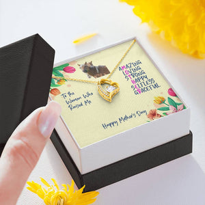 To The Woman Who Raised Me - Mother's Day Premium Necklace