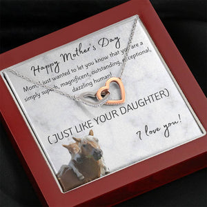 Just Like Your Daughter - Mother's Day Premium Interlocked Necklace