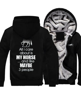 "All I Care About Is My Horse" Heavy Jacket