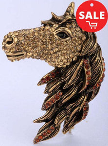 Crystal Horse Ring - American Horse