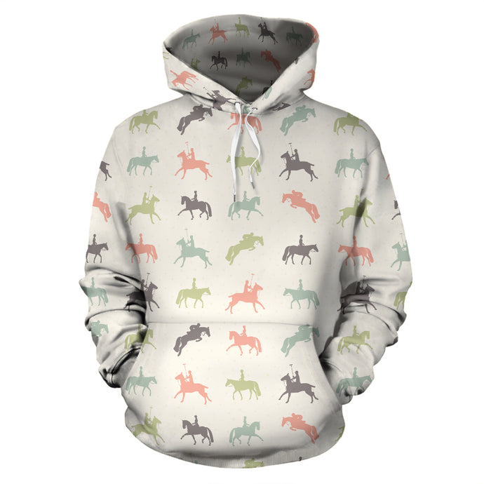 Colorful Horse Riders Hoodies