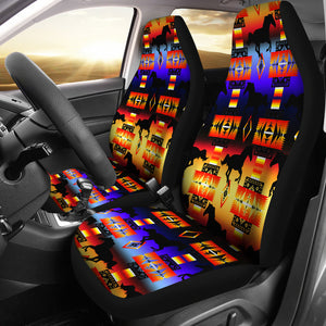 Seven Tribe Horses Car Seat Covers
