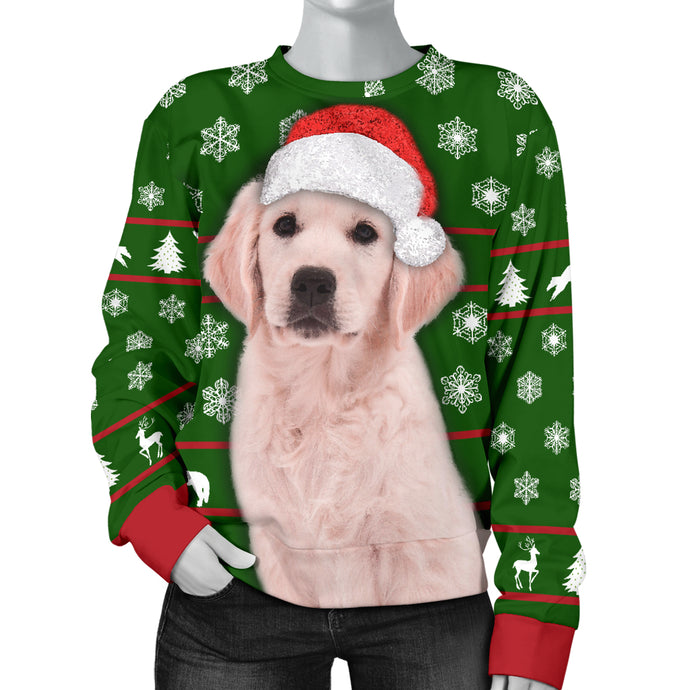 Golden Retriever Women's Christmas Sweater